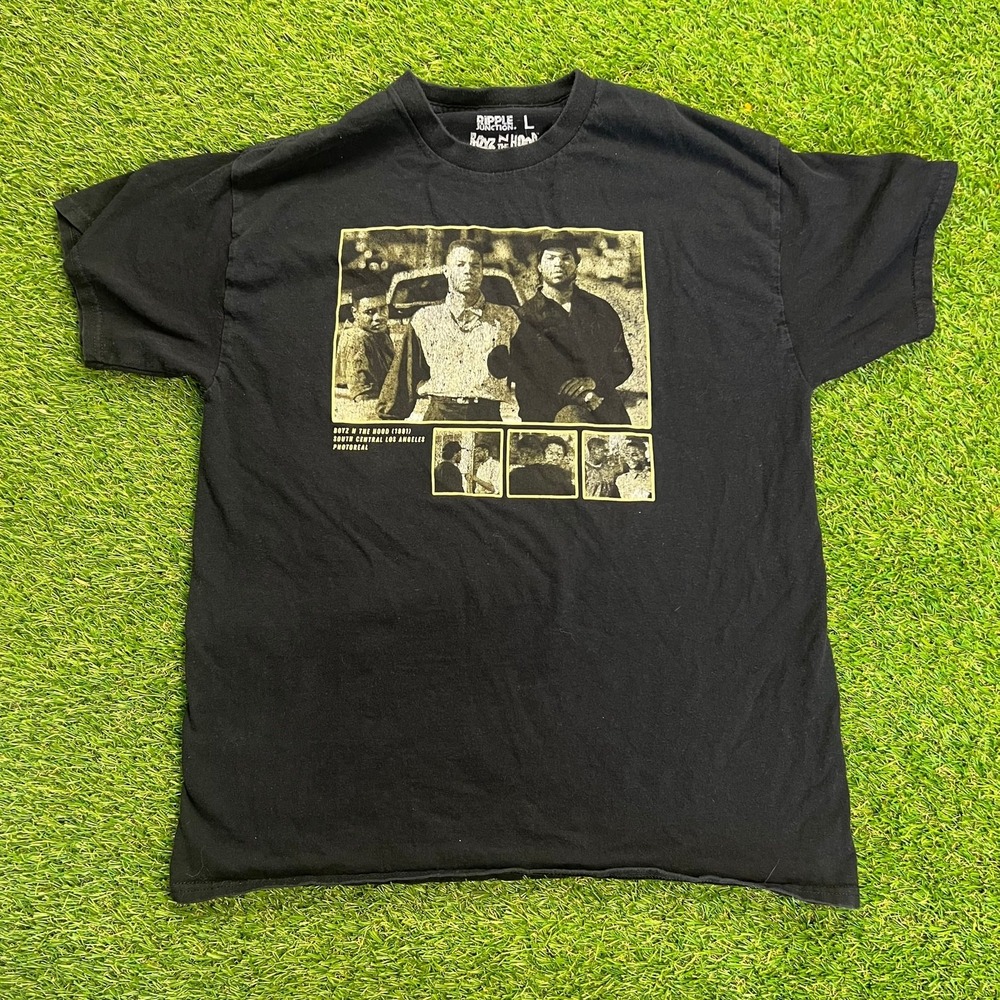 Ripple Junction Boyz N The Hood Graphic T-Shirt Mens Large Black Ice Cube 1991